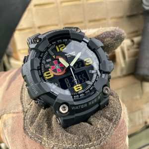 Годинник наручний Patriot 002BKSU ЗСУ Чорні + Коробка.