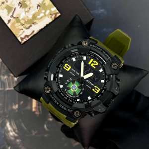 Годинник наручний Patriot 004AGDPS ДПС Зелені + Коробка.