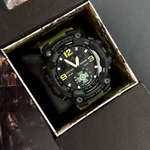 Годинник наручний Patriot 004AGDPS ДПС Зелені + Коробка.