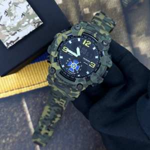 Годинник наручний Patriot 004CMGRSBU СБУ Зелений камуфляж + Коробка.