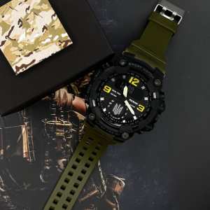 Годинник наручний Patriot 004AGUASI Тризуб срібло Зелені + Коробка.