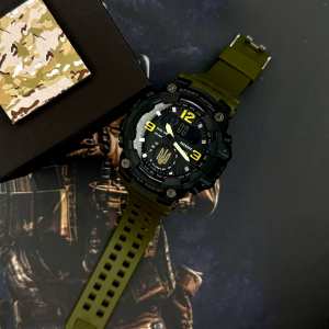 Годинник наручний Patriot 004AGUAGD Тризуб золото Зелені + Коробка.