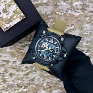 Годинник наручний Patriot 012BKKHPO Поліція Чорні з хакі + Коробка.