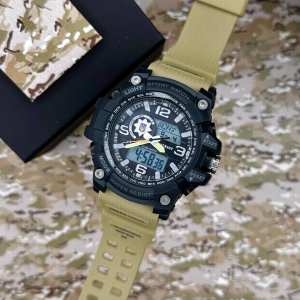 Годинник наручний Patriot 012BKKHPO Поліція Чорні з хакі + Коробка.