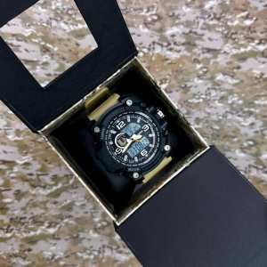 Годинник наручний Patriot 012BKKHTRO ТРО Чорні з хакі + Коробка.