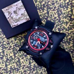 Годинник наручний Patriot 012BKRDUAGD Тризуб золото Чорні з червоним + Коробка Годинник наручний Patriot 012BKRDUAGD Тризуб золото Чорні з червоним + Коробка