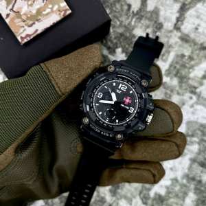 Годинник наручний Patriot 006BKSU ЗСУ Чорні + Коробка.