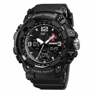 Годинник наручний Patriot 006BKSU ЗСУ Чорні + Коробка.