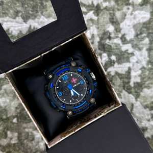 Годинник наручний Patriot 006BUSU ЗСУ Чорні з синім + Коробка.