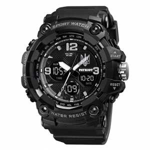 Годинник наручний Patriot 006BKUASI Тризуб срібло Чорні + Коробка. Годинник наручний Patriot 006BKUASI Тризуб срібло Чорні + Коробка.