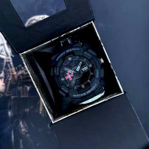 Годинник наручний Patriot 005BKSU ЗСУ Чорні Паракордовий ремінець ACU + Коробка