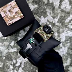 Годинник наручний Patriot 005CMGRSU ЗСУ Зелений камуфляж Паракордовий ремінець Camo Green + Коробка. Годинник наручний Patriot 005CMGRSU ЗСУ Зелений камуфляж Паракордовий ремінець Camo Green + Коробка.