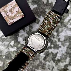 Годинник наручний Patriot 005CMGRSU ЗСУ Зелений камуфляж Паракордовий ремінець Camo Green + Коробка. Годинник наручний Patriot 005CMGRSU ЗСУ Зелений камуфляж Паракордовий ремінець Camo Green + Коробка.