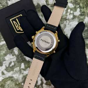 Часы наручние Patriot 017GDBK Тризуб золото Gold-Black