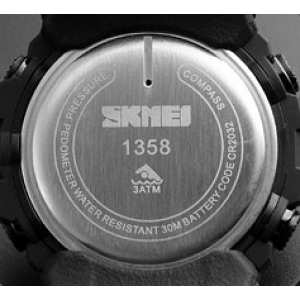 Skmei 1358 Black Smart Watch Compass Skmei 1358 Black Smart Watch Compass
