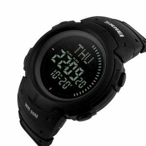 Skmei 1231BK All Black Smart Watch + Compass Skmei 1231BK All Black Smart Watch + Compass