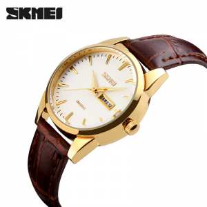 Skmei 9073GDWT-S Gold-White lady