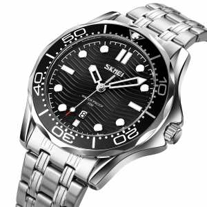 Skmei 9276SSIBK Silver-Black Steel Strap