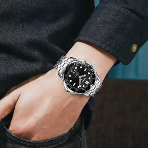 Skmei 9276SSIBK Silver-Black Steel Strap