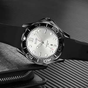 Skmei 9276PBKSI Black-Silver Silicone strap SALE