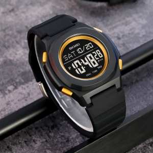 Skmei 2023BKGD-BK Black-Gold Black
