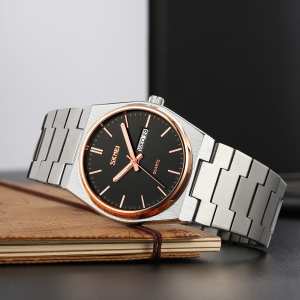 Skmei 9288SIRGBK Silver-Rose Gold-Black