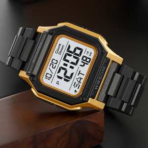 Skmei 2264BKGDWT Black-Gold-White