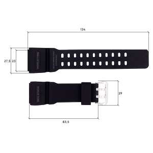 Ремешок для Skmei 1356/1358/1680BK Black