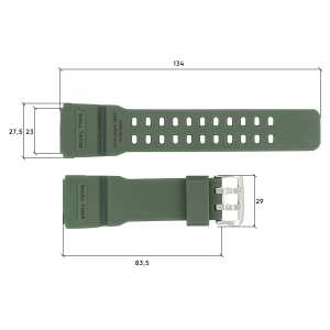 Ремешок для Skmei 1356/1358/1680AG Army Green