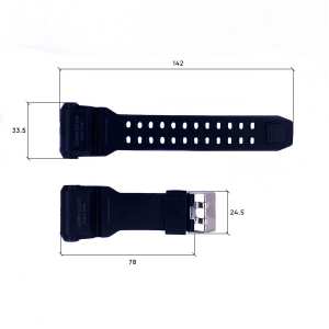 Ремешок для часов Skmei 1968BKBK Black-Black