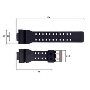 Ремешок для часов Skmei 1688BK Black