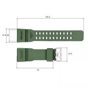 Ремешок для часов Skmei 1283/1277/1384AG Army Green