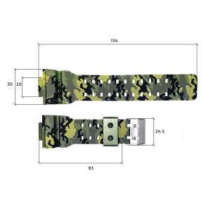 Ремешок для часов Skmei 1688CMGN Camo Green