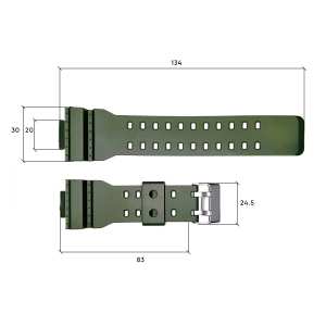 Ремешок для часов Skmei 1688AG Army Green