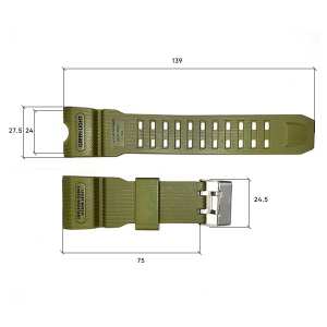 Ремешок для часов Skmei 1155/1155B Army Green
