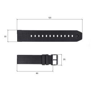 Ремешок для часов Skmei 1502BK Black