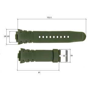 Ремешок для часов Skmei 1068/1301/1231/1560/1820AG Army Green