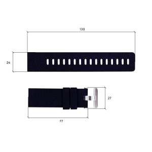 Ремешок для часов Skmei 1213BK Black