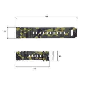 Ремешок для часов Skmei 1657CMGN Camo Green