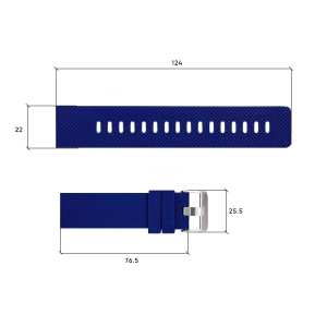 Ремешок для часов Skmei 1416/1418/1267/1285/1293/1426/1866/1894BUBK Blue-Black