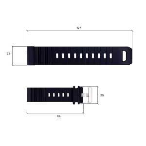 Ремешок для часов Skmei 1657BK Black