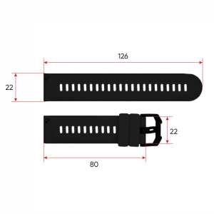 Ремінець для смарт годинника Modfit Base T2 Black