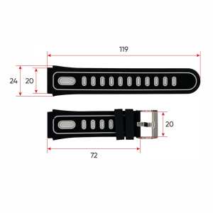 Ремінець для смарт годинника DF91 Black