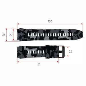 Ремешок для смарт часов K59 Camo Grey