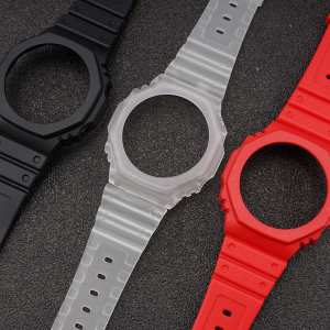 Ремешок + безель (рант) для Casio G-Shock GA-2100 Transl GD