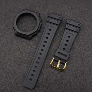 Ремешок + безель (рант) для Casio G-Shock GA-2100 Black GD