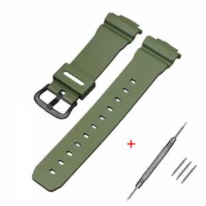 Ремешок для Casio G-Shock DW-6900 Army Green BK