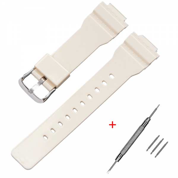 Ремешок для Casio G-Shock DW-5600 Beige-Glossy SI