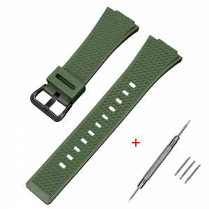 Ремешок для Casio G-Shock GA-100/110 Army Green BK