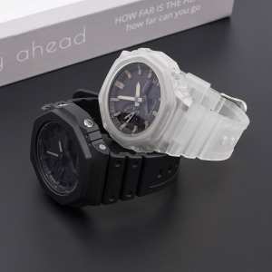 Ремешок для Casio G-Shock GA-2100/2110 Translucent Silver